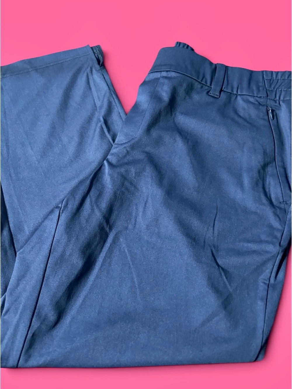 Lands' End Navy Cropped Dress Pants